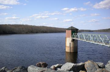Swinging Bridge Gathouse Reservoir